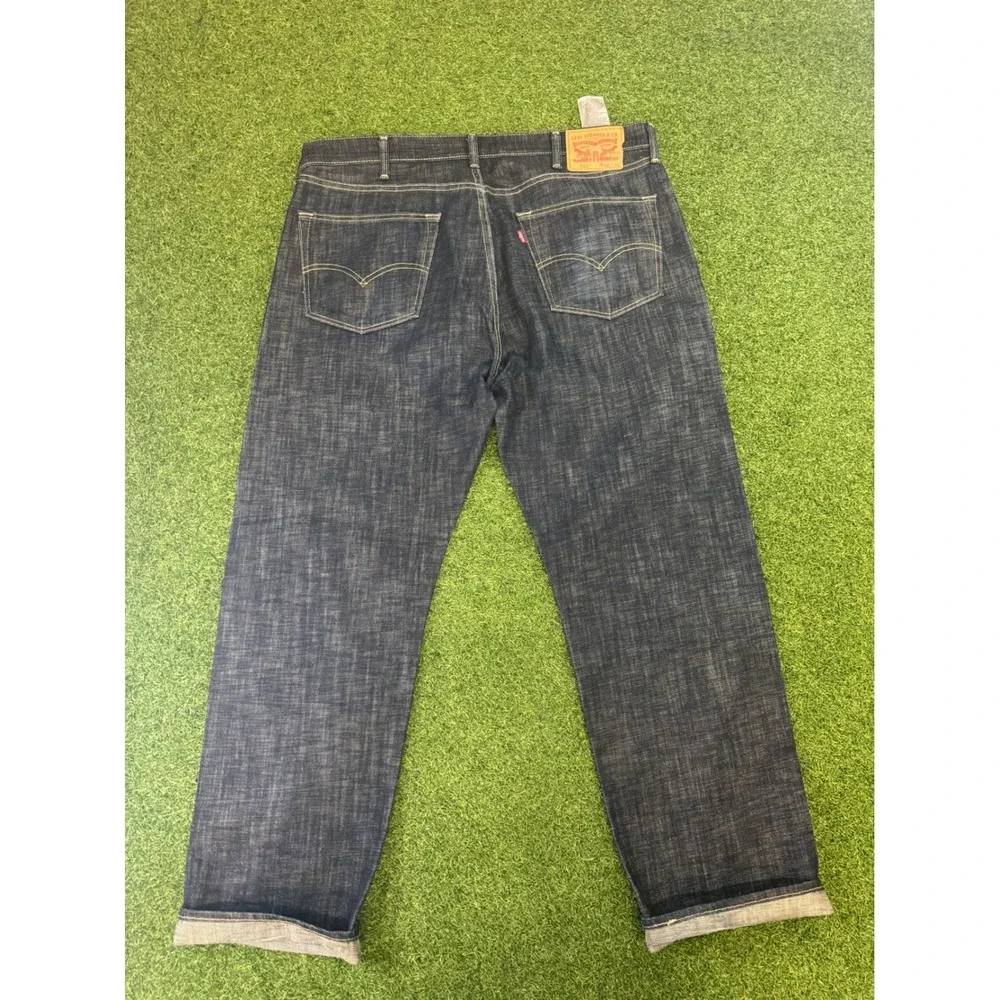 Levis 501 Original Fit Mens Dark Wash Indigo Denim Jeans‎ W40 L32 00501-0669